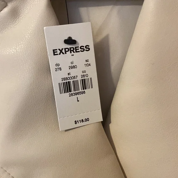 ✨HP✨NWT Express Faux Leather Moto Jacket - Picture 7 of 16